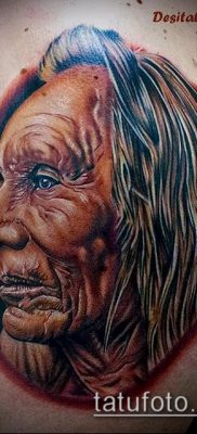öreg tetováló fotó (jelentése) - egy példa egy érdekes tetoválási rajzra - 015