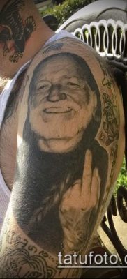 öreg tetováló fotó (jelentése) - egy példa egy érdekes tetoválási rajzra - 012