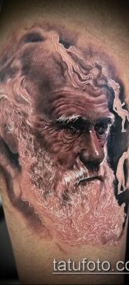 fénykép egy öreg tetoválásról (jelentése) - egy példa egy érdekes tetoválási rajzra - 005