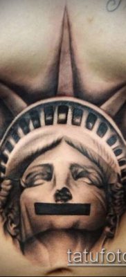 Tattoo Frihedsgudinden Sort og Grå Frihedsgudinden Tattoo