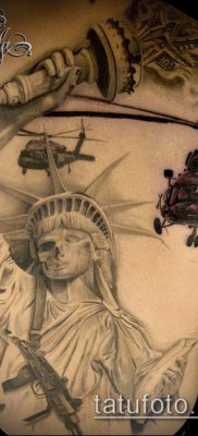 foto TATTOO STATUE OF FREEDOM (Tattoo) (betydning) - eksempeltegning - 098