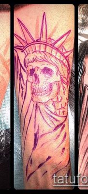 foto TATTOO STATUE OF FREEDOM (Tattoo) (betydning) - eksempeltegning - 095