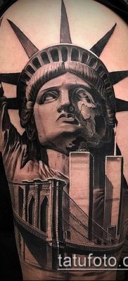 foto TATTOO STATUE OF FREEDOM (Tattoo) (betydning) - eksempel tegning - 093