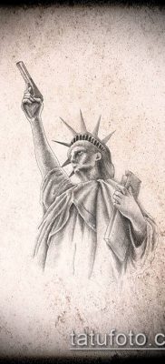 foto TATTOO STATUE OF FREEDOM (Tattoo) (betydning) - eksempel tegning - 082