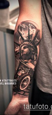 foto TATTOO STATUE OF FREEDOM (Tattoo) (værdi) - eksempeltegning - 080