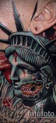 foto TATTOO STATUE OF FREEDOM (Tattoo) (betydning) - eksempeltegning - 079