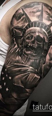 foto TATTOO STATUE OF FREEDOM (Tattoo) (betydning) - eksempeltegning - 076