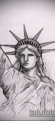 foto TATTOO STATUE OF FREEDOM (Tattoo) (værdi) - eksempeltegning - 075