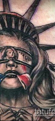 foto TATTOO STATUE OF FREEDOM (Tattoo) (betydning) - eksempeltegning - 071