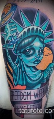 foto TATTOO STATUE OF FREEDOM (Tattoo) (betydning) - eksempeltegning - 059