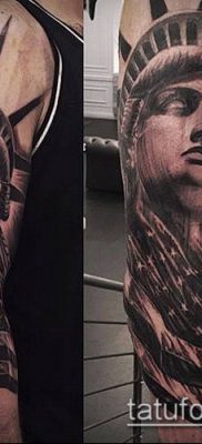 foto TATTOO STATUE OF FREEDOM (Tattoo) (betydning) - eksempeltegning - 056