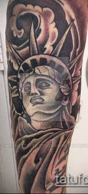 foto TATTOO STATUE OF FREEDOM (Tattoo) (betydning) - eksempeltegning - 052