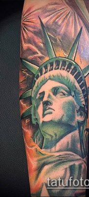 foto TATTOO STATUE OF FREEDOM (Tattoo) (værdi) - eksempeltegning - 027