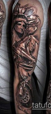 foto TATTOO STATUE OF FREEDOM (Tattoo) (værdi) - eksempeltegning - 016