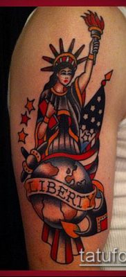 foto TATTOO STATUE OF FREEDOM (Tattoo) (værdi) - eksempeltegning - 009