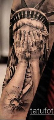 foto TATTOO STATUE OF FREEDOM (Tattoo) (værdi) - eksempeltegning - 005
