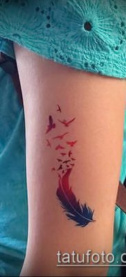 madarak nyája tetoválása # 696 a minta hűvös változata, amely jól használható a madarak nyájának finomítására és felhelyezésére a hátára tetoválásként