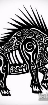 malac tetoválás # 253 egy rajz méltó változata, amely sikeresen használható disznó és kakas tetoválás feldolgozására és alkalmazására