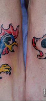 sertés tetoválás 381 -es szám - a minta egyedi változata, amely könnyen használható változtatásra és alkalmazásra disznó és kakas tetoválásként