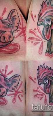 disznótetoválás # 803 egy rajz hűvös változata, amely jól használható vaddisznó és bika tetoválás feldolgozására és alkalmazására