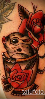 malac tetoválás # 338 a minta méltó változata, amely könnyen használható vaddisznó és bika tetoválásként történő átalakításra és alkalmazásra