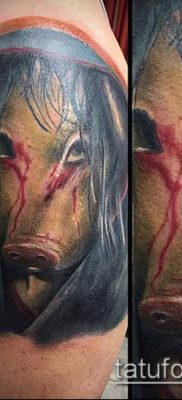 a 488 -as malac tetoválás a minta érdekes változata, amely sikeresen használható változtatásra és vaddisznó és bika tetoválásra