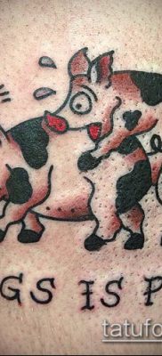 malac tetoválás 505 -ös szám - a kép hűvös változata, amely jól használható változtatásra és alkalmazásra disznó és kakas tetoválásként