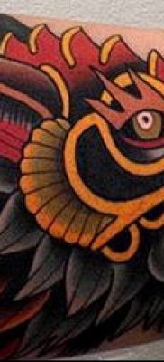 malac tetoválás # 607 - a minta exkluzív változata, amely sikeresen használható a disznó és a kakas tetoválás átalakítására és alkalmazására