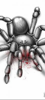 fotó egy tarantula tetoválásról, dátum: 2017.11.21. №018 - tarantula tetoválás -