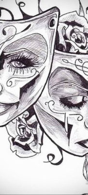 Fotó tetoválószínházi maszkok vázlata 2019.09.09. №010 - tetoválószínházi maszkok -