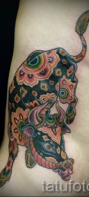 Fotó a Bika tetoválásról a Bika mintájú tetoválás jelentéséről szóló cikkhez - tatufoto.ru - 34