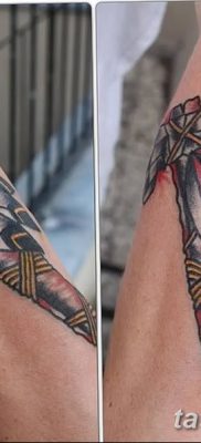 fotó a tomahawk tetoválásról, kelt 2017.10.21 -én №044 - tomahawk tetoválás -