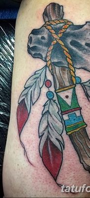 fotó a tomahawk tetoválásról, kelt 2017.10.21 -én №054 - tomahawk tetoválás -