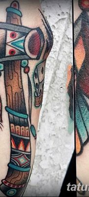 fotó a tomahawk tetoválásról, kelt 2017.10.21 -én №058 - tomahawk tetoválás -