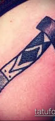 fejsze tetoválás fotó (jelentése) - példa egy érdekes tetoválási rajzra - 002