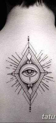 fotó egy háromszög és kör tetoválásról, kelt 2018.04.21. №028 - háromszög és kör tetoválás -