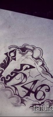 TID TETTOO OF TIDES №861 - a minta exkluzív változata, amely sikeresen használható a nyakon lévő hármas tetoválás feldolgozására és alkalmazására