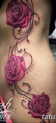 fotó három rózsatetoválásról, dátum: 2017.08.01 №095 - Három rózsás tetoválás -