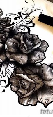 fotó három rózsatetoválásról, dátum: 2017.08.01 №030 - Három rózsás tetoválás -