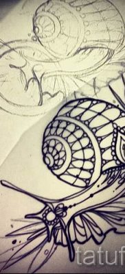 csigatetoválás fotó - példa a tetoválásra a tetoválás jelentését bemutató cikkhez - tatufoto.ru - 70