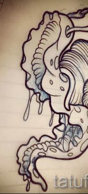 csigatetoválás fotó - egy példa a tetoválásra a tetoválás jelentését bemutató cikkhez - tatufoto.ru - 64
