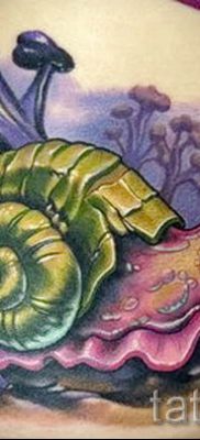 csigatetoválás fotó - egy példa a tetoválásra a tetoválás jelentését bemutató cikkhez - tatufoto.ru - 55