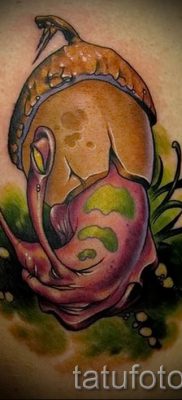 csigatetoválás fotó - egy példa a tetoválásra a tetoválás jelentését bemutató cikkhez - tatufoto.ru - 45