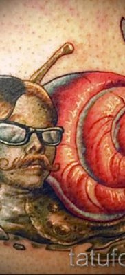 csigatetoválás fotó - egy példa a tetoválásra a tetoválás jelentését bemutató cikkhez - tatufoto.ru - 42