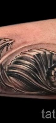 csigatetoválás fotó - egy példa a tetoválásra a tetoválás jelentését bemutató cikkhez - tatufoto.ru - 34