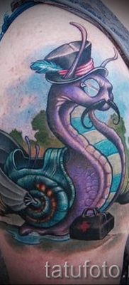 csigatetoválás fotó - egy példa a tetoválásra a tetoválás jelentését bemutató cikkhez - tatufoto.ru - 21