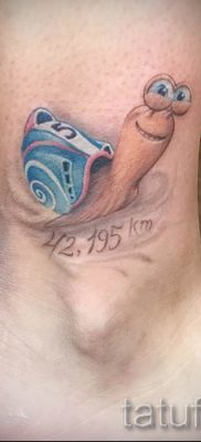 csigatetoválás fotó - példa a tetoválásra a tetoválás jelentését bemutató cikkhez - tatufoto.ru - 20