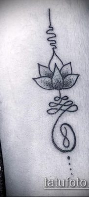 fotó tetoválásról Unalome (jelentése) - példa rajz - 058