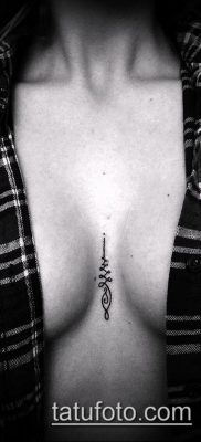 fotó tetoválásról Unalome (jelentése) - példa rajz - 055