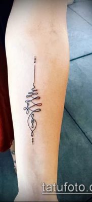 fotó tetoválásról Unalome (jelentése) - példa rajz - 054